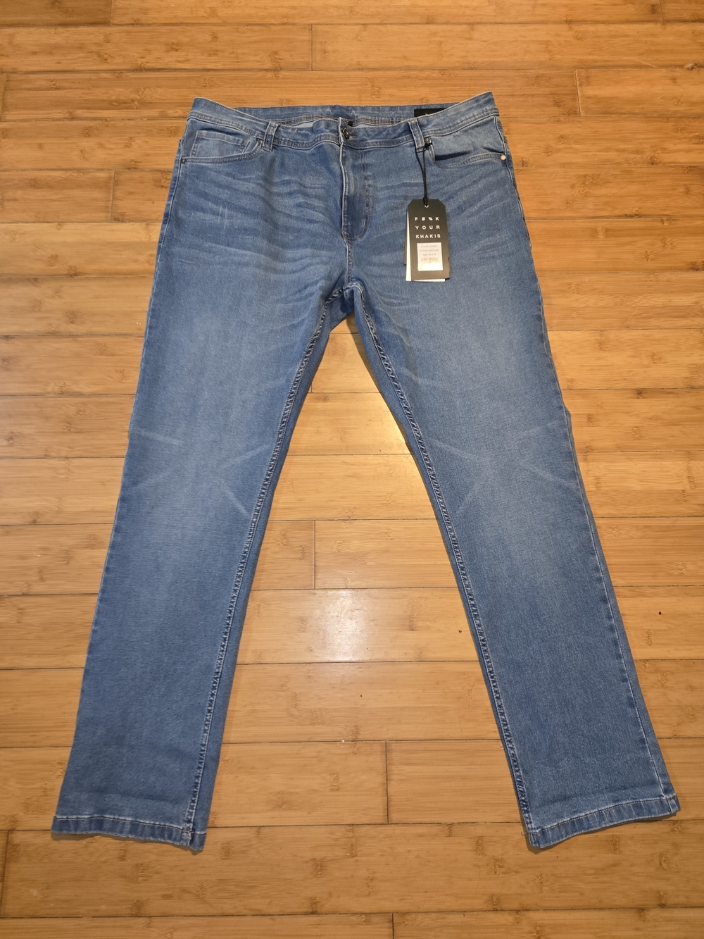 NWT The Perfect Jean NYC Denim Pants Mens 40x32 Blue Slim Fit